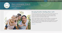 Desktop Screenshot of gleasonfamilydentistry.com