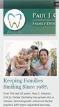 Mobile Screenshot of gleasonfamilydentistry.com