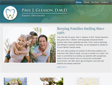 Tablet Screenshot of gleasonfamilydentistry.com